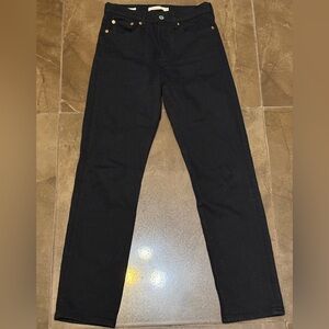 Levi's Wedgie Straight Leg Jeans in Black